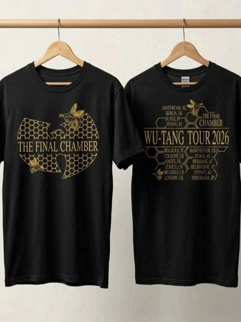 Wu-Tang Clan Final Chamber Tour 2026 T-Shirt Reprint Concert Tee
